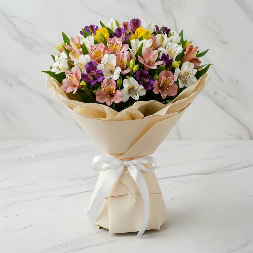 Букет цветов из: Альстромерии в Новоселицах