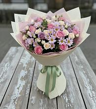 Букет цветов из:  Розы и Хризантемы в Новоселицах