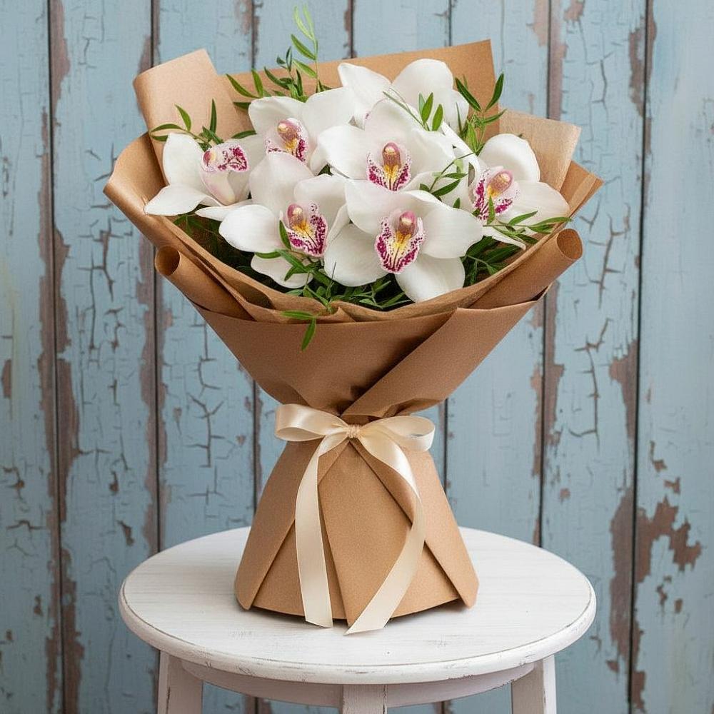 Букет цветов из: Орхидеи и Розы в Новоселицах