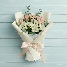 Букет цветов из:  Альстромерии в Новоселицах
