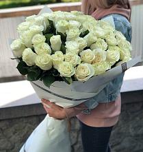 Букет 35 Белых роз #REPLACE_PRED# Новоселицах