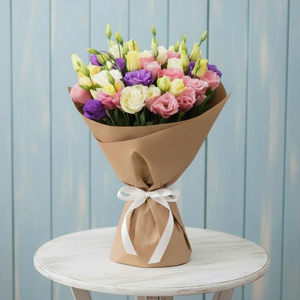 Букет цветов из: Лизиантусы в Новоселицах