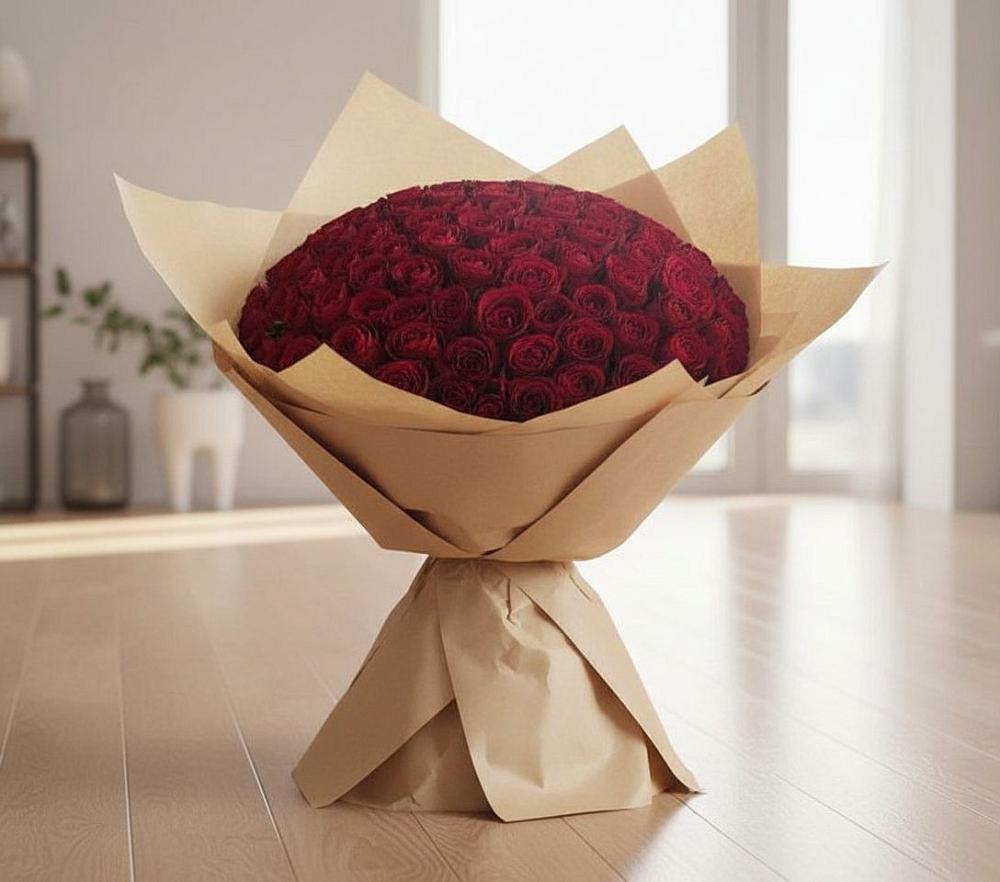 Букет 101 Красная роза в Новоселицах