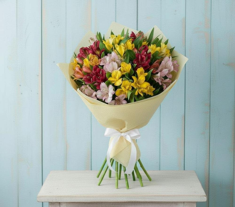 Букет цветов из: Альстромерии в Новоселицах