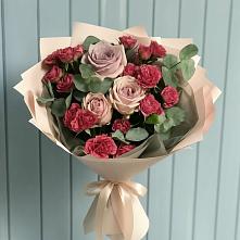 Букет цветов из:  Гвоздики и Розы в Новоселицах