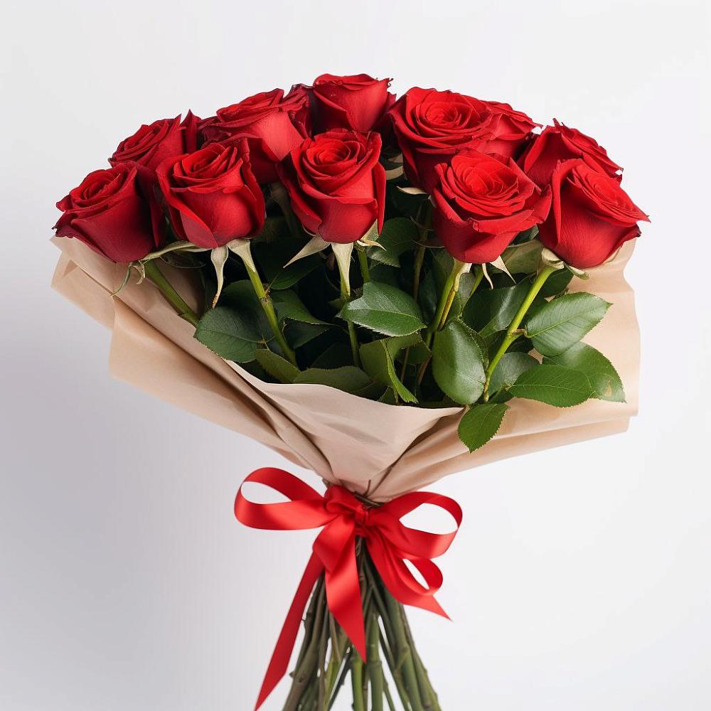 Букет 11 Красных роз Эдлесс Лав в Новоселицах