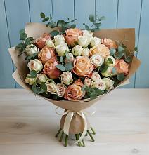 Букет цветов из:  Альстромерии и Розы #REPLACE_PRED# Новоселицах